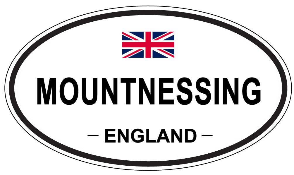 MOUNTNESSING, ENGLAND - Oval Sticker