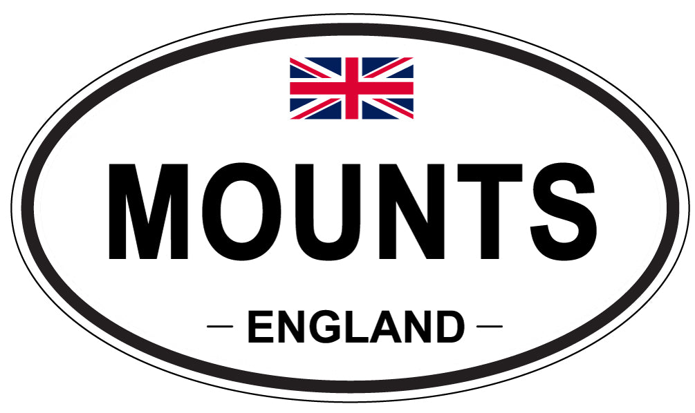 MOUNTS, England - Oval Magnet