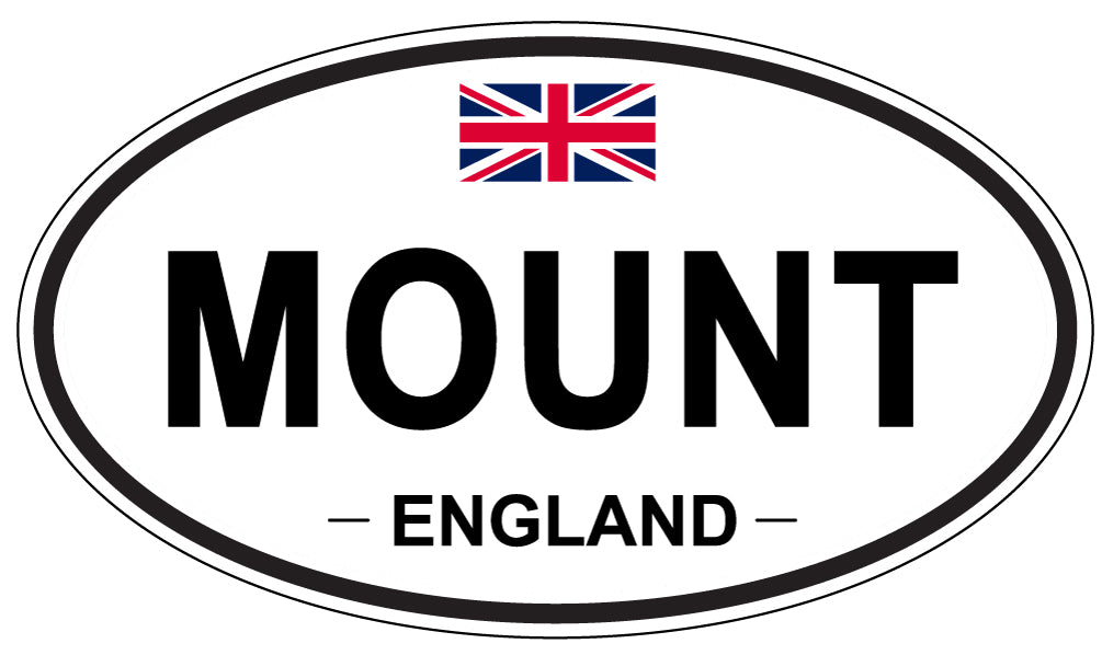 MOUNT, England - Oval Magnet