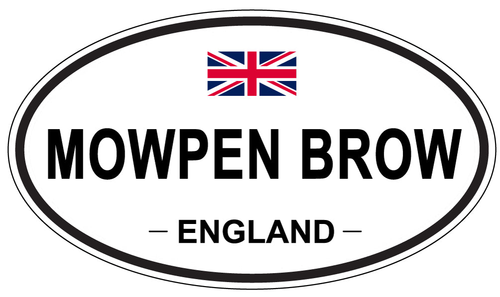 MOWPEN BROW, England - Oval Magnet