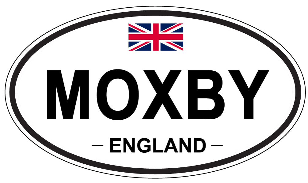 MOXBY, England - Oval Magnet