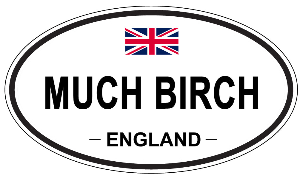 MUCH BIRCH, England - Oval Magnet