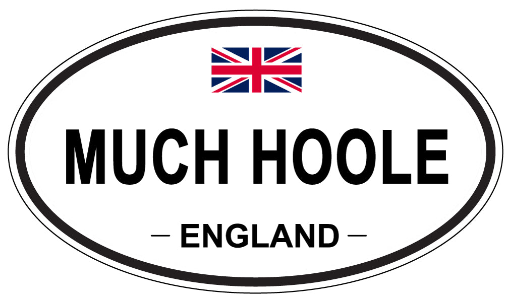 MUCH HOOLE, England - Oval Magnet