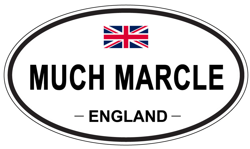 MUCH MARCLE, ENGLAND - Oval Sticker