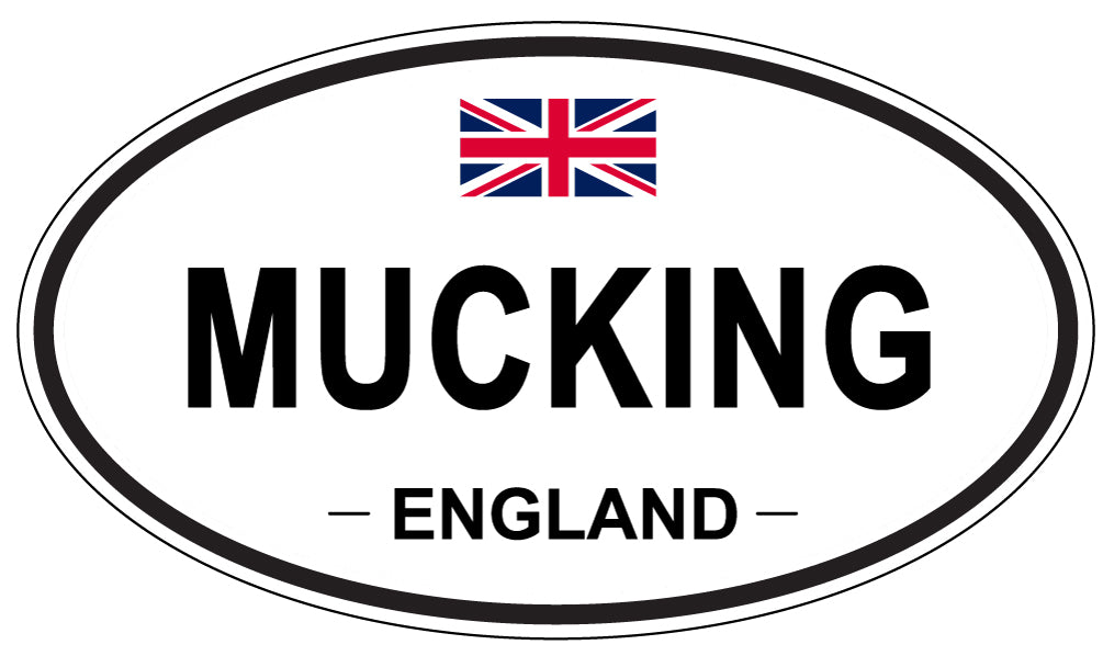 MUCKING, England - Oval Magnet