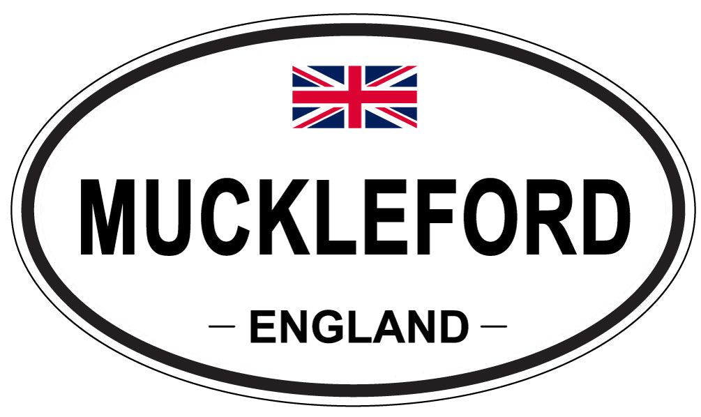 MUCKLEFORD, ENGLAND - Oval Sticker