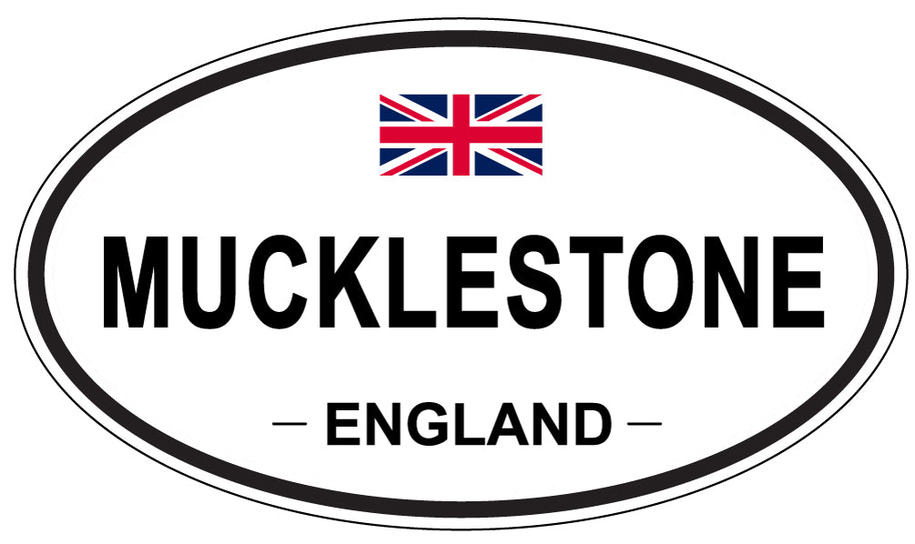 MUCKLESTONE, ENGLAND - Oval Sticker