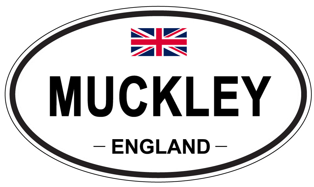 MUCKLEY, England - Oval Magnet