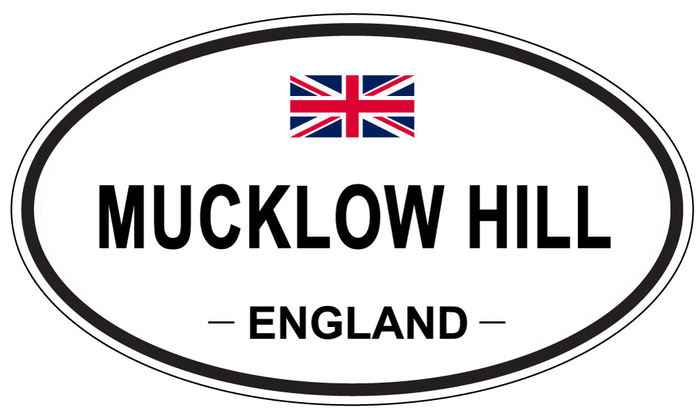 MUCKLOW HILL, ENGLAND - Oval Sticker