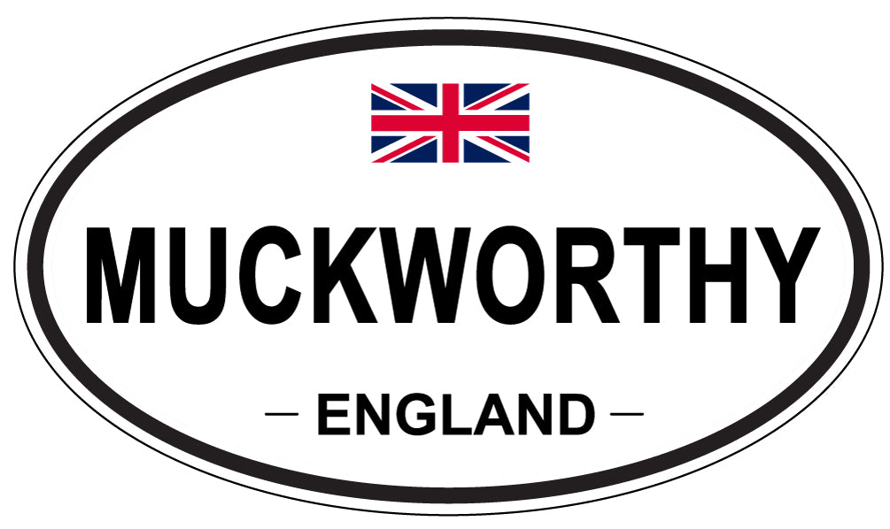 MUCKWORTHY, England - Oval Magnet