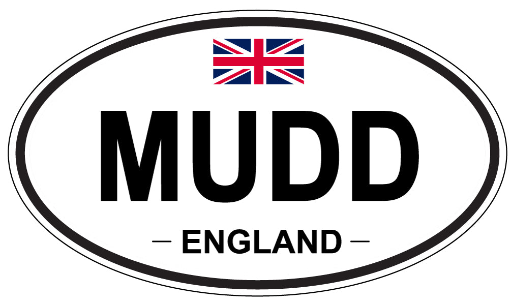 MUDD, England - Oval Magnet
