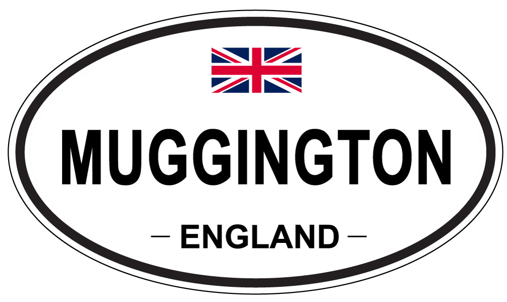 MUGGINGTON, ENGLAND - Oval Sticker