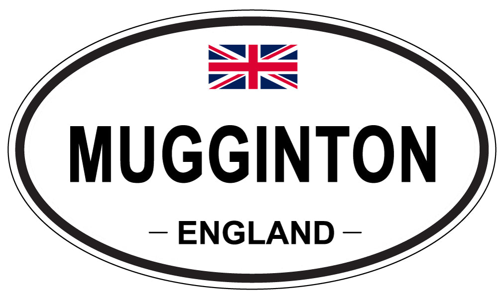 MUGGINTON, ENGLAND - Oval Sticker