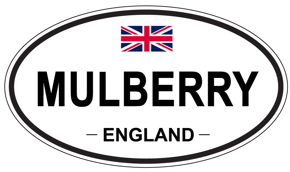 MULBERRY, ENGLAND - Oval Sticker