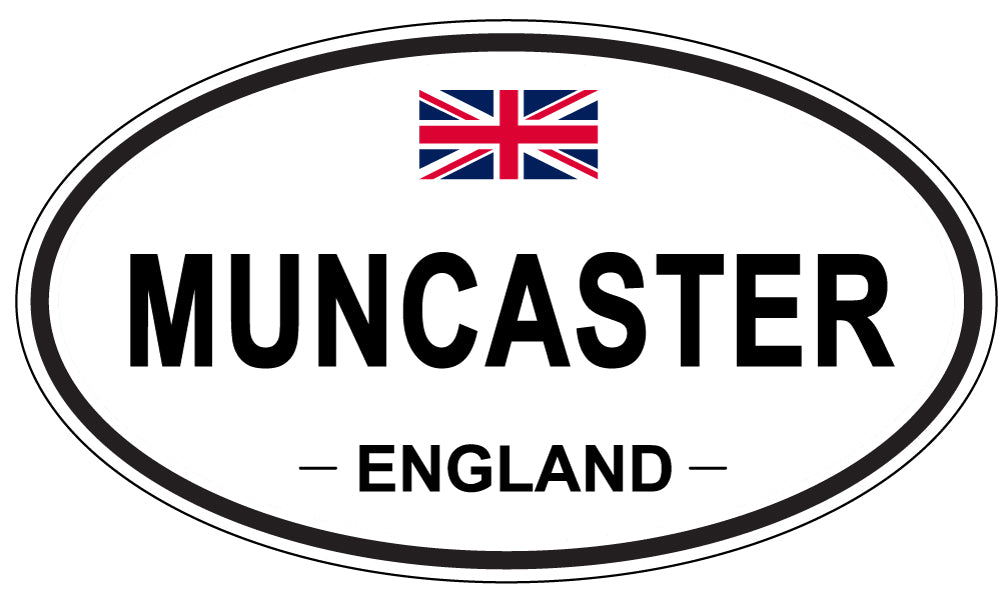 MUNCASTER, ENGLAND - Oval Sticker