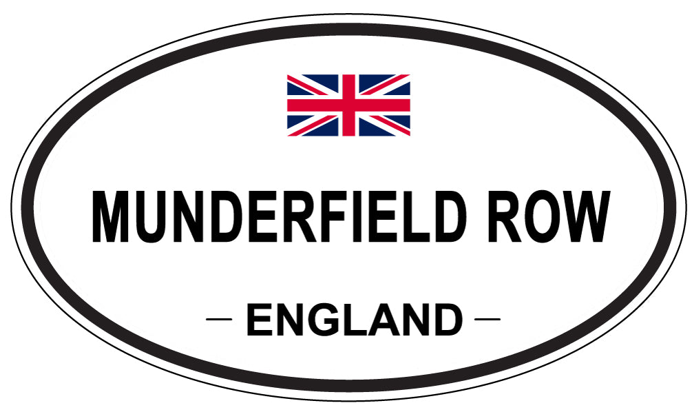 MUNDERFIELD ROW, England - Oval Magnet