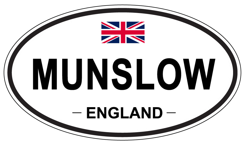 MUNSLOW, ENGLAND - Oval Sticker