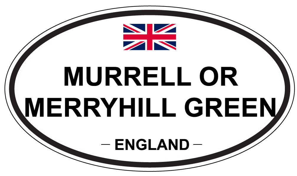 MURRELL OR MERRYHILL GREEN, England - Oval Magnet