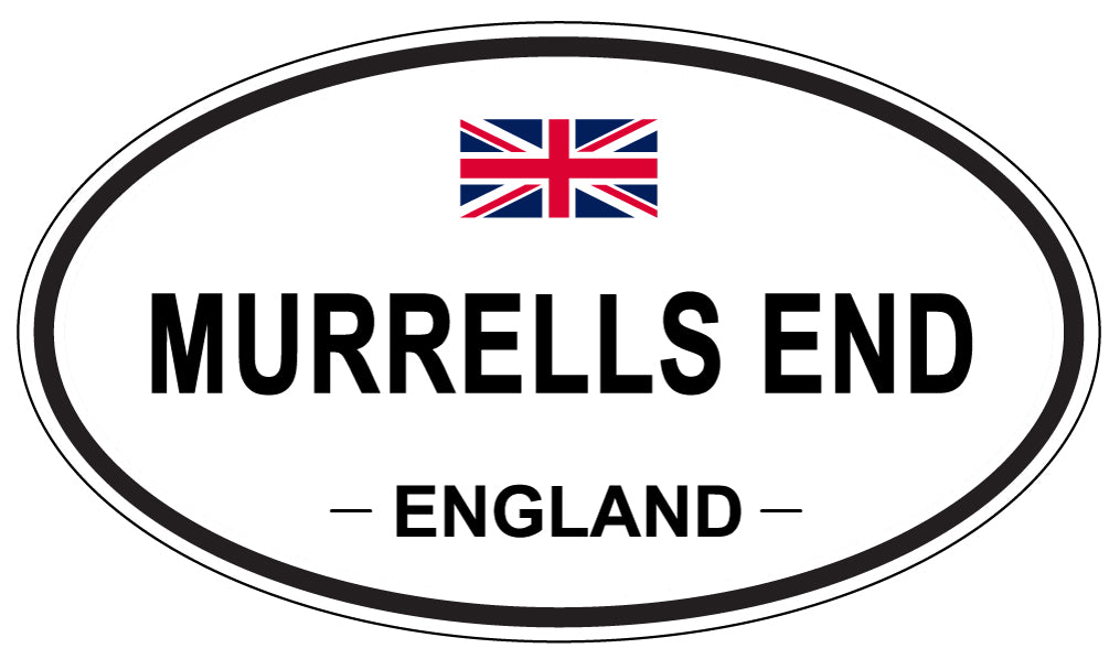 MURRELLS END, ENGLAND - Oval Sticker
