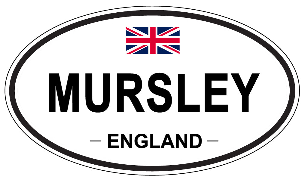 MURSLEY, ENGLAND - Oval Sticker