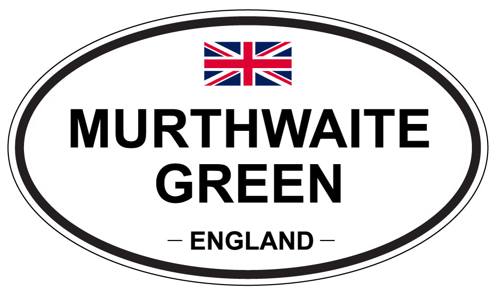 MURTHWAITE GREEN, ENGLAND - Oval Sticker