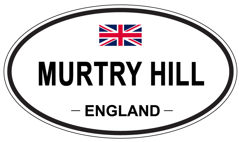 MURTRY HILL, ENGLAND - Oval Sticker