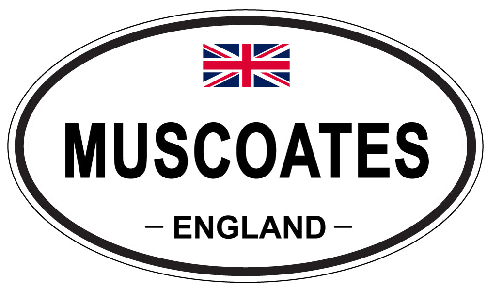 MUSCOATES, England - Oval Magnet