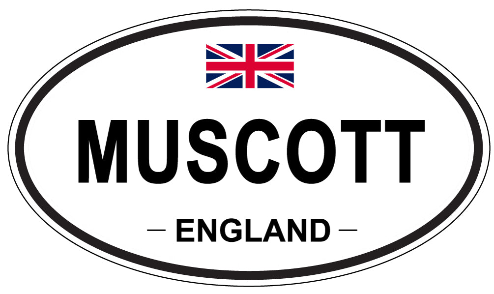 MUSCOTT, England - Oval Magnet