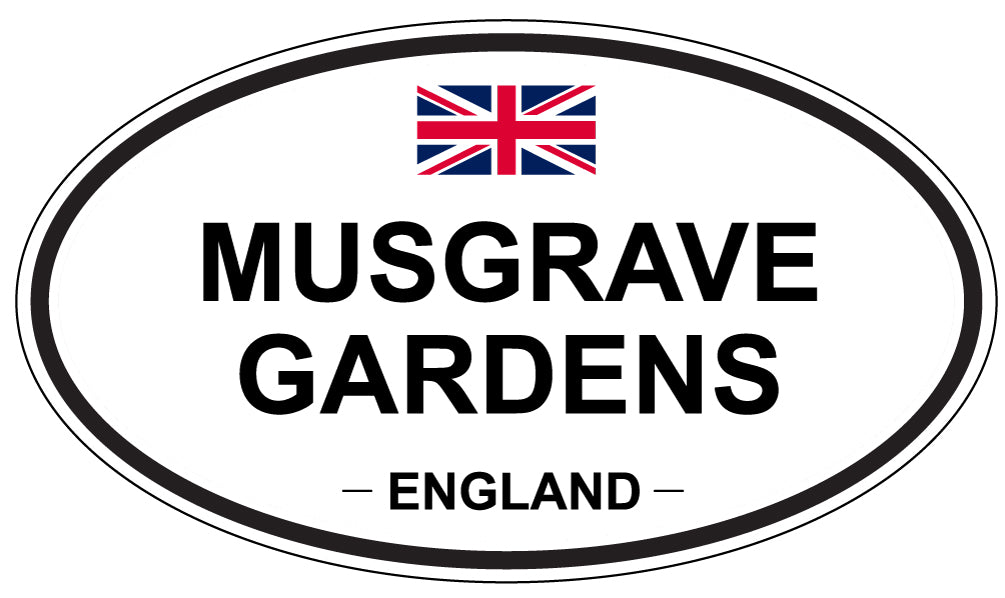 MUSGRAVE GARDENS, England - Oval Magnet