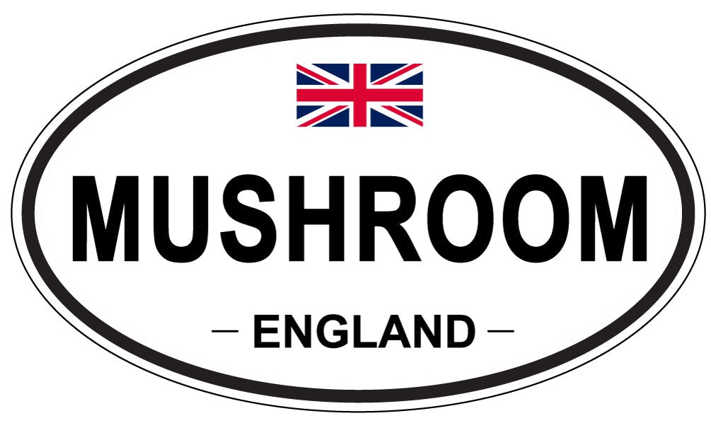 MUSHROOM, England - Oval Magnet