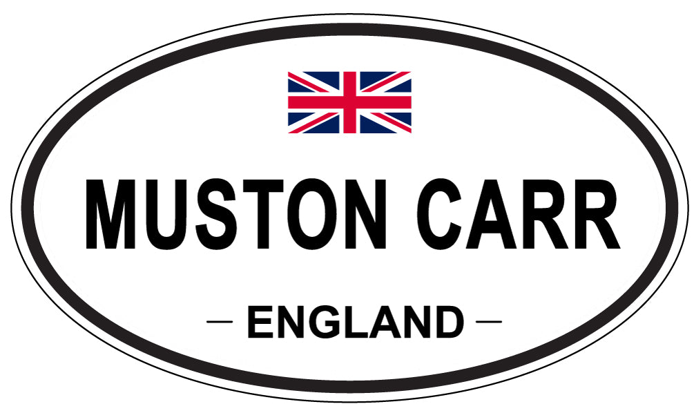 MUSTON CARR, England - Oval Magnet