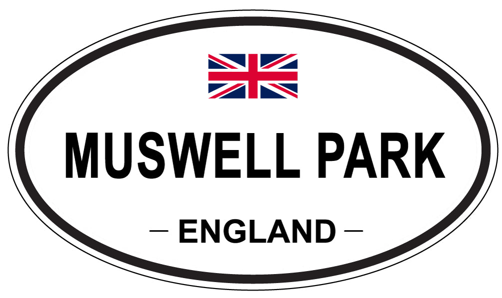 MUSWELL PARK, England - Oval Magnet