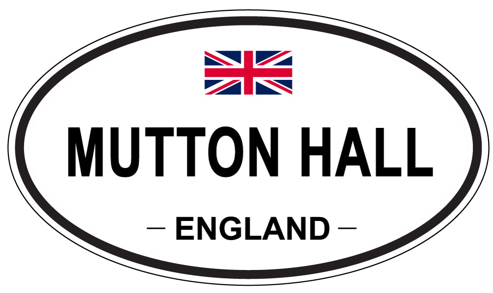 MUTTON HALL, England - Oval Magnet