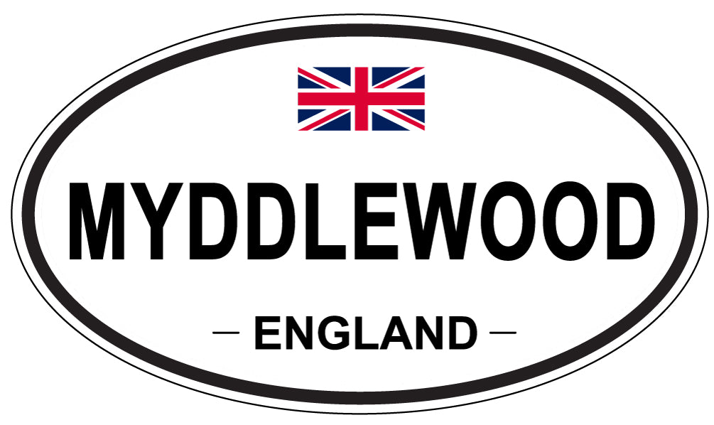 MYDDLEWOOD, England - Oval Magnet