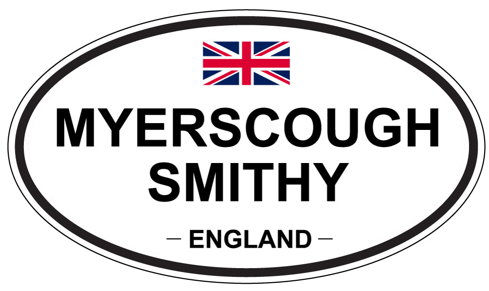MYERSCOUGH SMITHY, ENGLAND - Oval Sticker