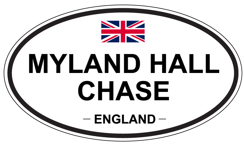 MYLAND HALL CHASE, England - Oval Magnet