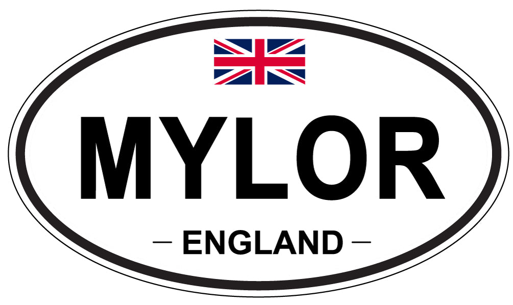 MYLOR, ENGLAND - Oval Sticker