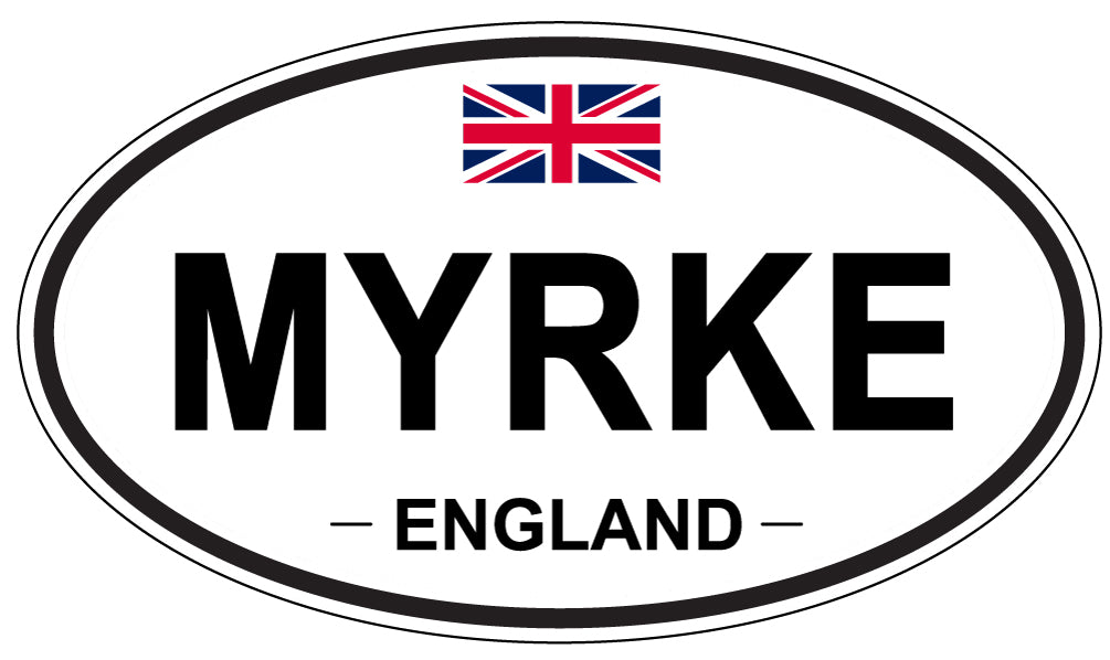 MYRKE, England - Oval Magnet