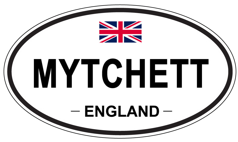 MYTCHETT, ENGLAND - Oval Sticker