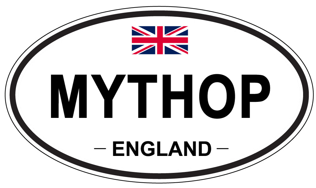 MYTHOP, ENGLAND - Oval Sticker