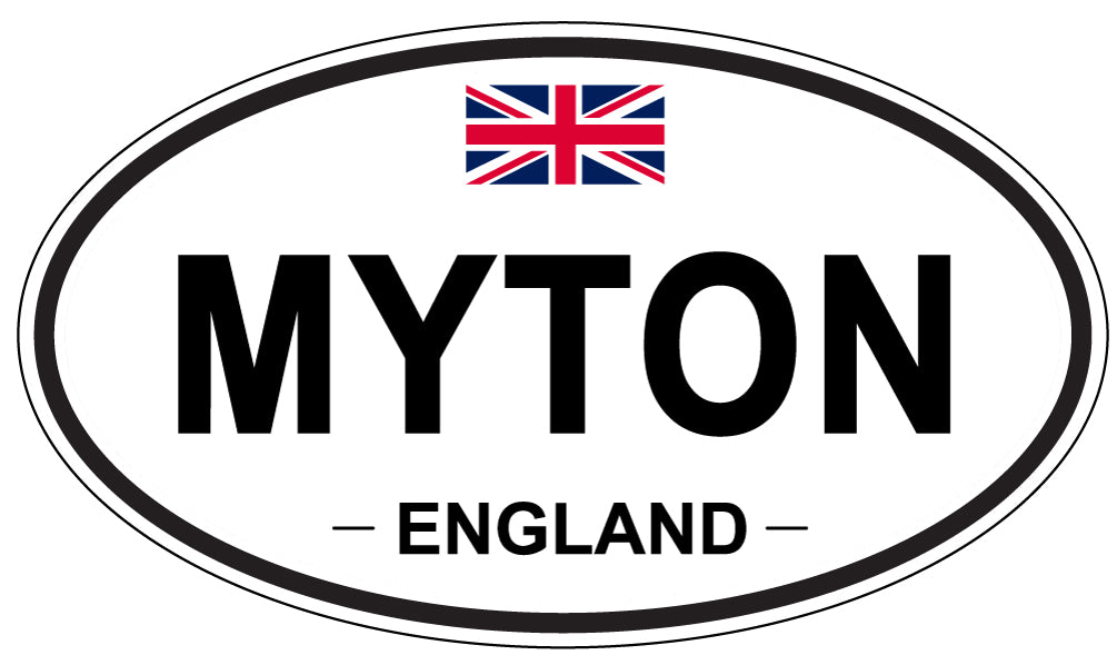 MYTON, England - Oval Magnet