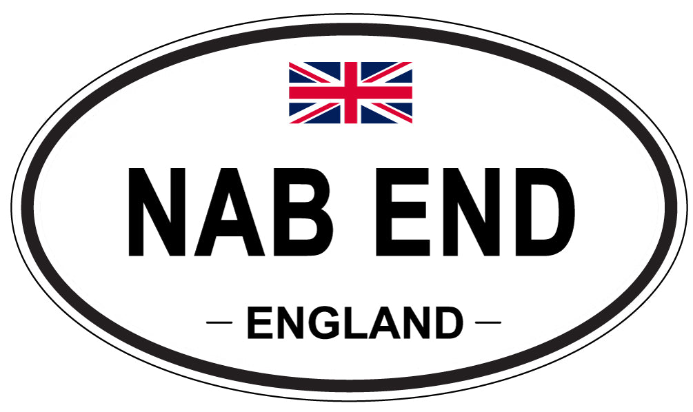 NAB END, ENGLAND - Oval Sticker