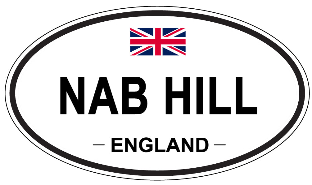 NAB HILL, England - Oval Magnet