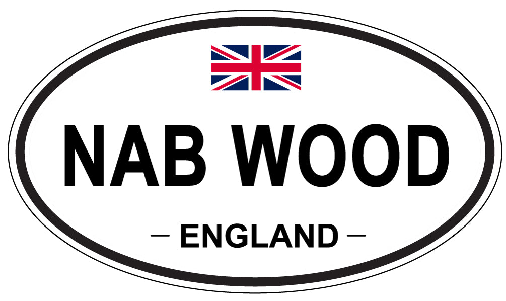 NAB WOOD, England - Oval Magnet