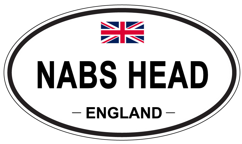 NABS HEAD, ENGLAND - Oval Sticker