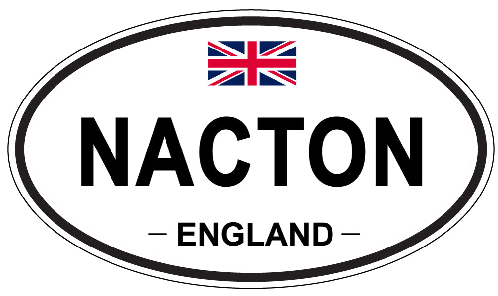 NACTON, ENGLAND - Oval Sticker