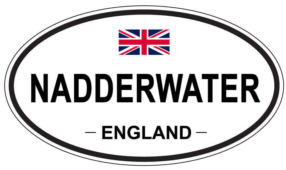 NADDERWATER, ENGLAND - Oval Sticker