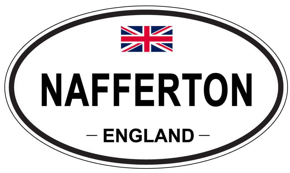 NAFFERTON, England - Oval Magnet