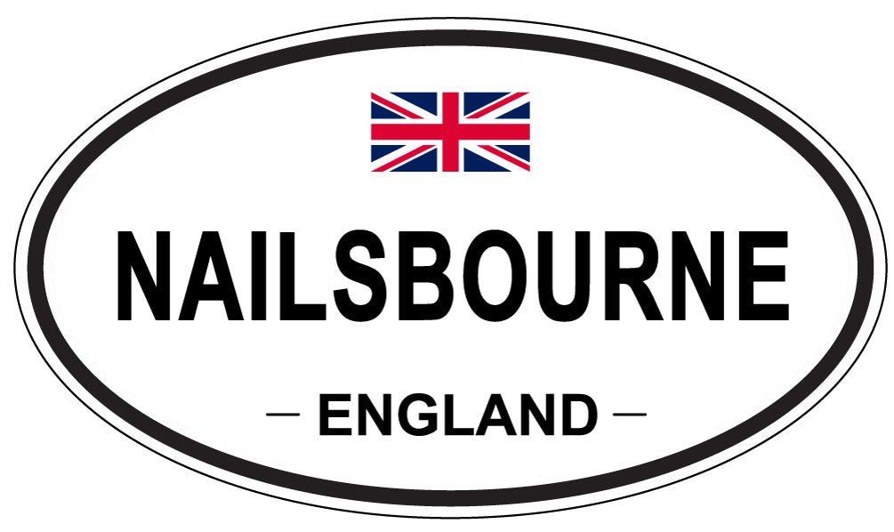 NAILSBOURNE, ENGLAND - Oval Sticker