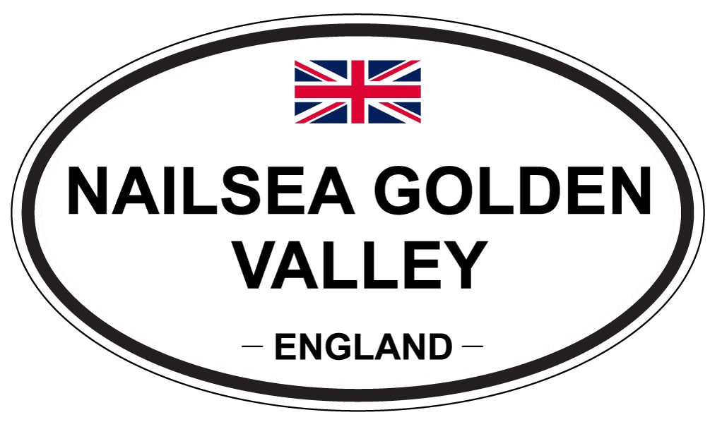 NAILSEA GOLDEN VALLEY, ENGLAND - Oval Sticker